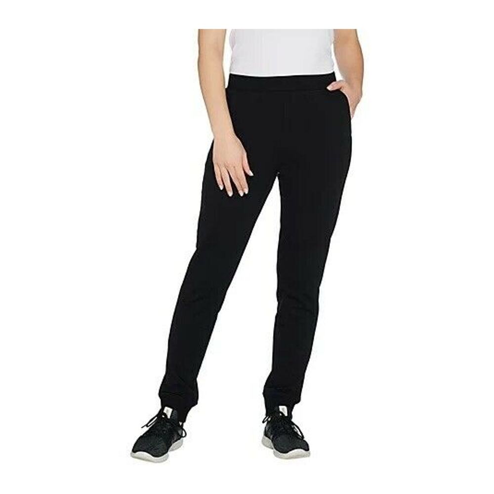 Denim & Co. Active Womens Jogger Pants XXS Black Pull-On Knit NWOT